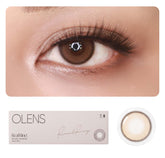 colored contact lenses OLENS Real Ring Brown ( 1 Day )