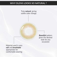 colored contact lenses OLENS Russian Velvet Green ( 1 Month )