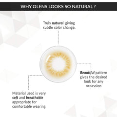 colored contact lenses OLENS Scandi Hazel ( 1 Month )