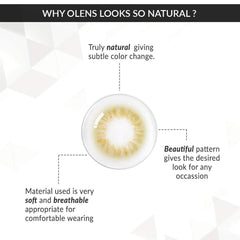 colored contact lenses OLENS Scandi Olive ( 1 Month )