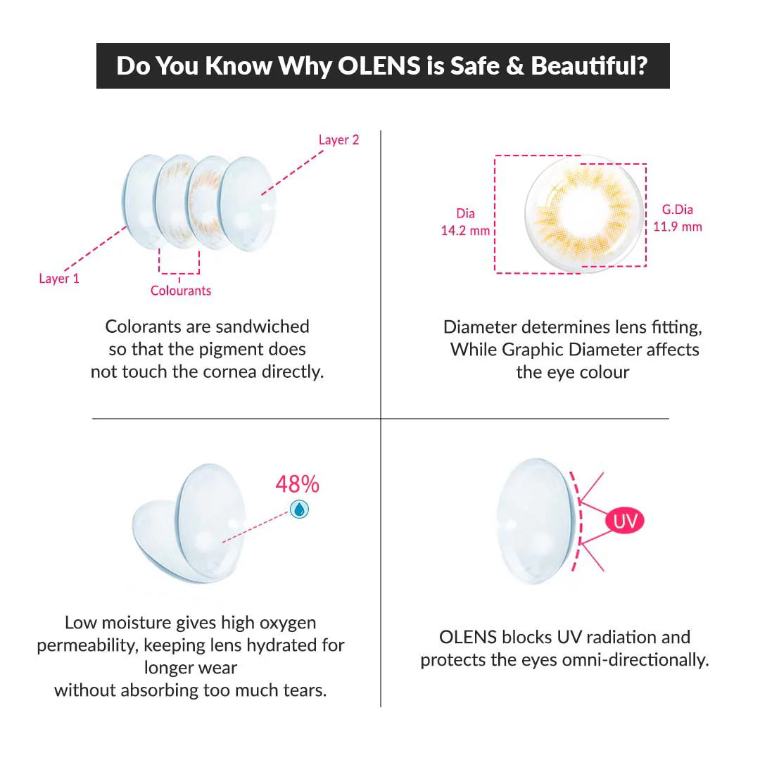 colored contact lenses Spanish brown