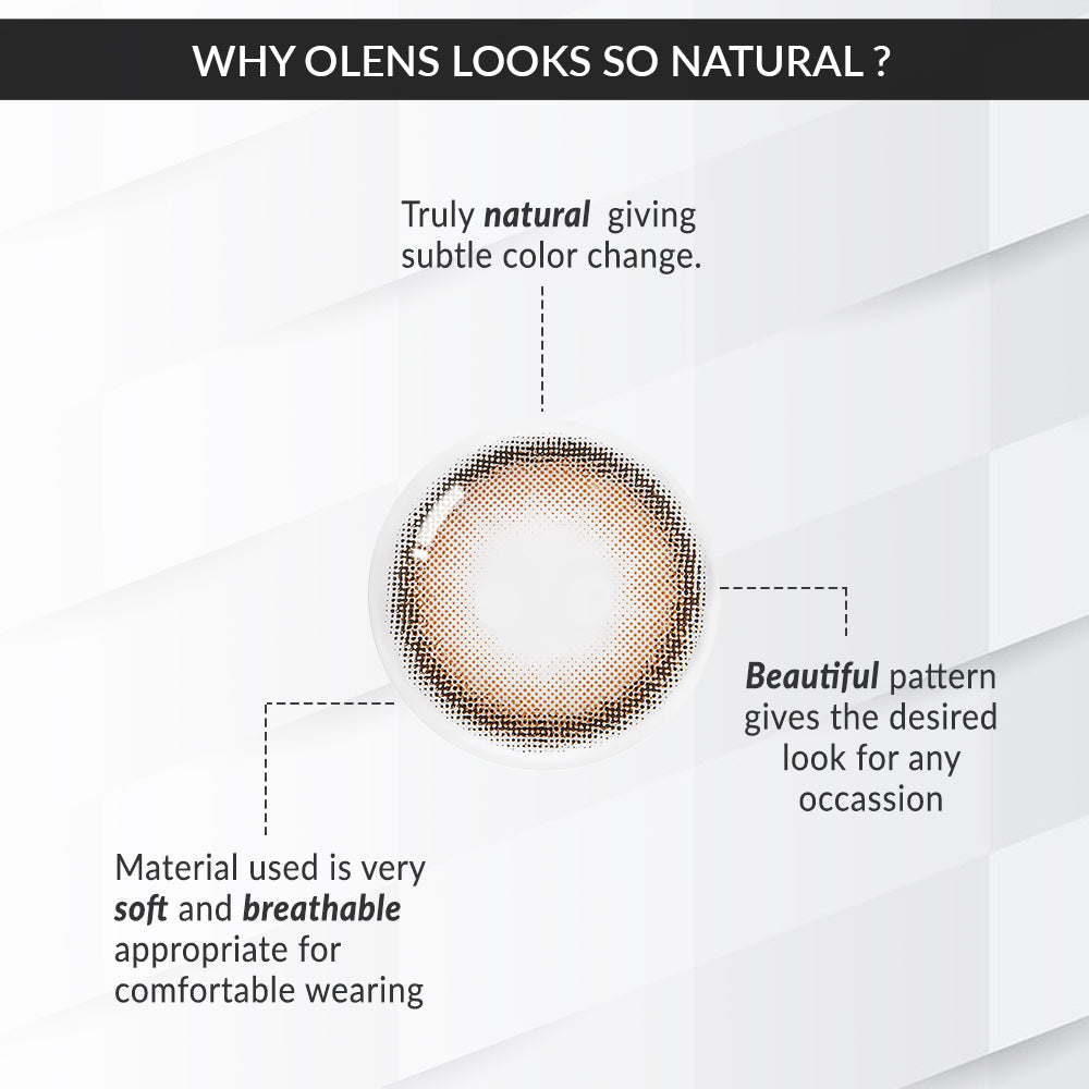colored contact lenses OLENS Viviring Brown ( 1 Day )