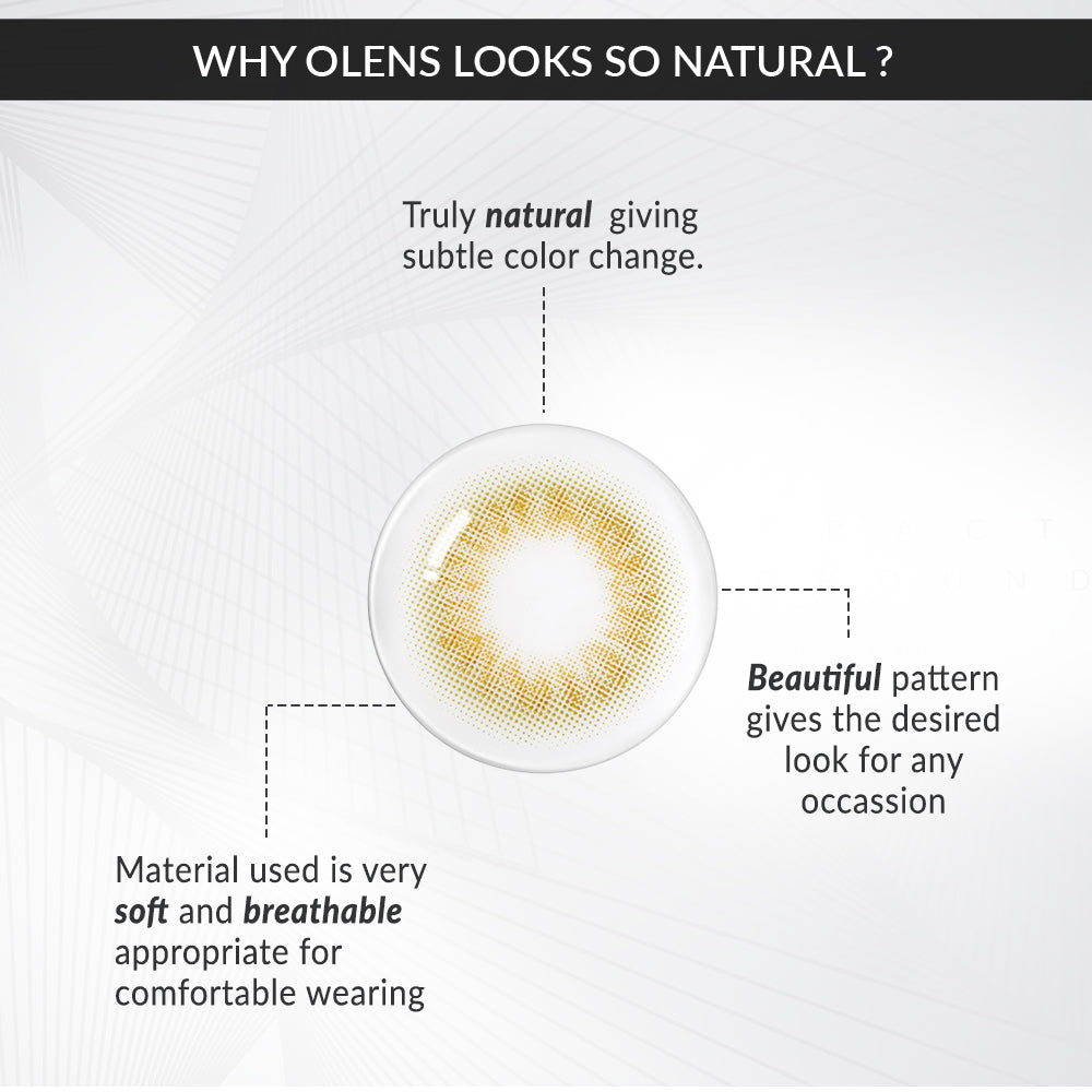 colored contact lenses OLENS Scandi Olive ( 1 Day )