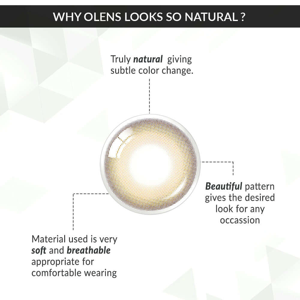 colored contact lenses OLENS Ending Grey ( 1 Day )