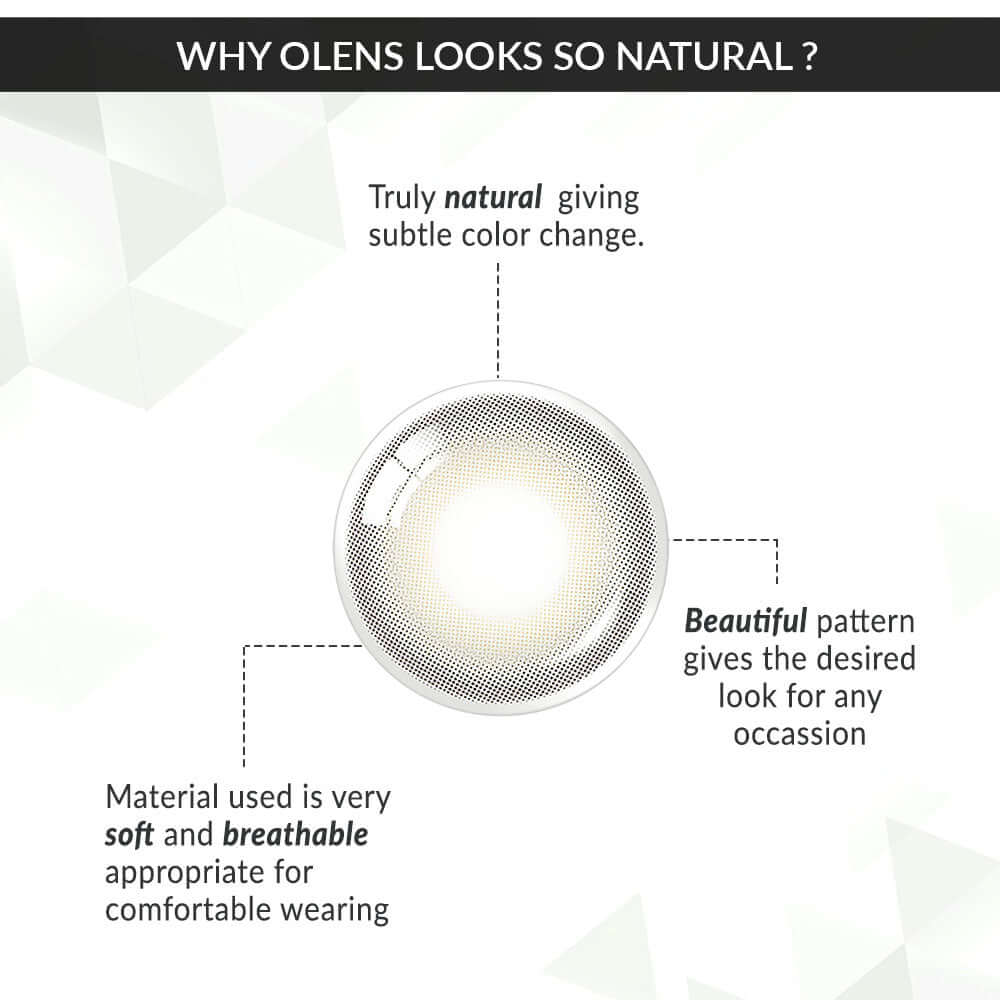 colored contact lenses OLENS Ending Brown ( 1 Day )