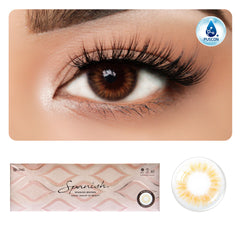 colored contact lenses Spanish brown